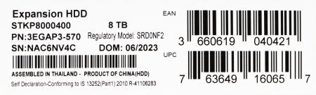 Внешние накопители Seagate Expansion STKP8000400 8TB [STKP8000400]