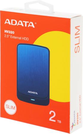 Внешние накопители ADATA HV320 AHV320-2TU31-CBL 2TB (синий) [AHV320-2TU31-CBL]
