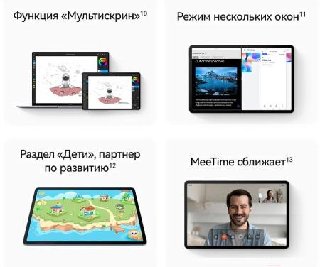 Планшеты Huawei MatePad SE 11" LTE 4GB/128GB (туманно-серый) [53014AYL]