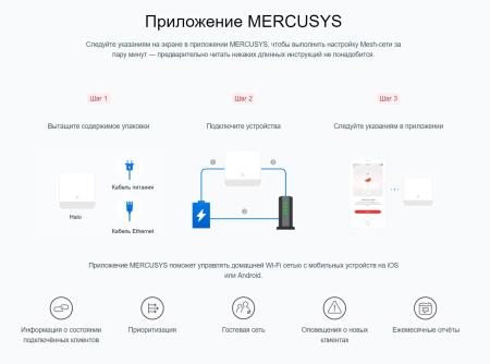 Беспроводные маршрутизаторы Mercusys Halo H30 (2 шт) [HALO H30(2-PACK)]