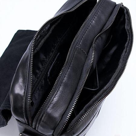 Женские и мужские сумки Poshete 252-6203-BLK (черный) [252-6203-BLK]