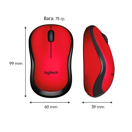 Мыши Logitech M220 Silent (красный) [910-004880] [910-004880]