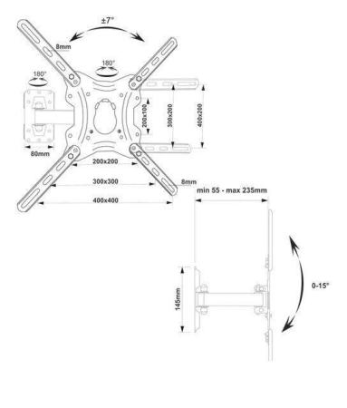 Кронштейны Electric Light КБ-01-85 (черный)