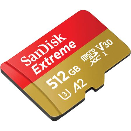 Карты памяти SanDisk Extreme SDSQXAV-512G-GN6MA microSDXC 512GB [SDSQXAV-512G-GN6MA]