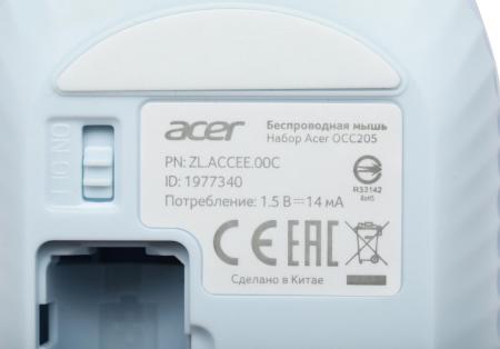 Наборы периферии Acer OCC205 (белый/голубой) [ZL.ACCEE.00C]