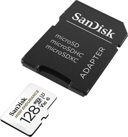 Карты памяти SanDisk High Endurance microSDXC SDSQQNR-128G-GN6IA 128GB (с адаптером) [SDSQQNR-128G-GN6IA]