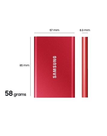 Внешние накопители Samsung T7 2TB (серый) [MU-PC2T0T/WW]