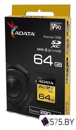Карты памяти ADATA Premier ONE ASDX64GUII3CL10-C SDXC 64GB [ASDX64GUII3CL10-C]