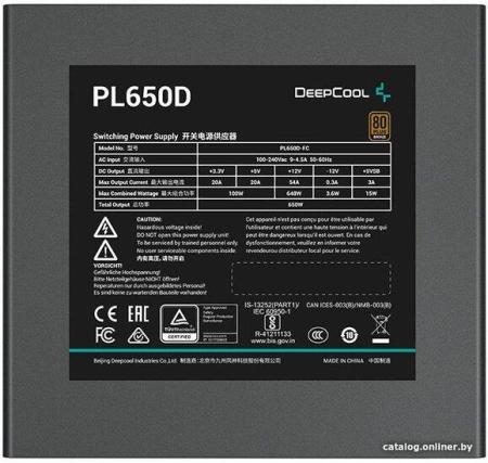 Блоки питания DeepCool PL550D [R-PL550D-FC0B-EU]