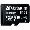 Карты памяти Verbatim Premium 44084 64GB + адаптер [44084]