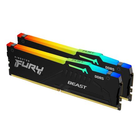 Оперативная память Kingston FURY Beast RGB 2x8ГБ DDR5 5600 МГц KF556C40BBAK2-16 [KF556C40BBAK2-16]