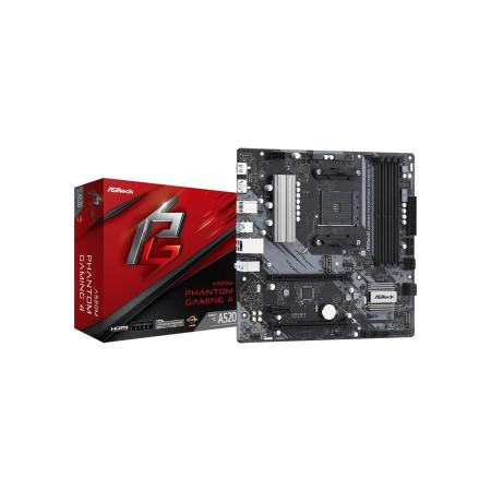 Материнские платы ASRock A520M Phantom Gaming 4