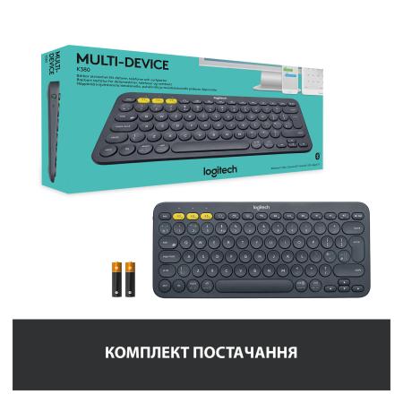 Клавиатуры Logitech Multi-Device K380 Bluetooth 920-007584 (черный) [920-007584]