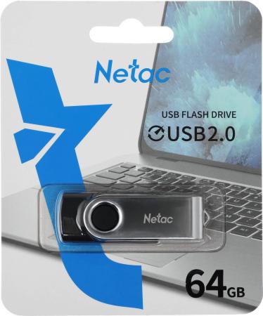 USB Flash Netac U505 USB 2.0 64GB NT03U505N-064G-20BK [NT03U505N-064G-20BK]