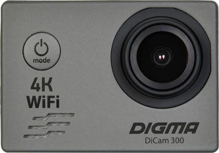 Экшен-камеры Digma DiCam 300 (серый) [1143221]