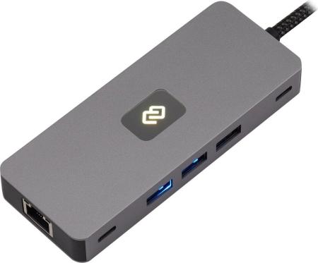 USB-хабы и док-станции Digma DS-810 [DS-810, 2023141, 4630143157079]