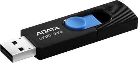 USB Flash ADATA UV320 128GB (черный/голубой) [AUV320-128G-RBKBL]
