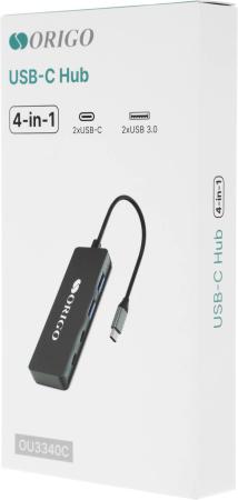 USB-хабы и док-станции Origo OU3340C [OU3340C/A1A, 4711385921304]