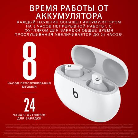 Наушники и гарнитуры Beats Studio Buds (белый) [MJ4Y3EE/A]