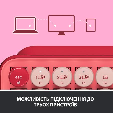 Клавиатуры Logitech Pop Keys Heartbreaker 920-010718 [920-010718]