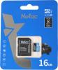 Карты памяти Netac P500 Standard 16GB NT02P500STN-016G-R (с адаптером) [NT02P500STN-016G-R]