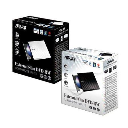 Оптические приводы ASUS SDRW-08D2S-U Lite (черный) [90-DQ0435-UA221KZ]