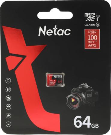 Карты памяти Netac P500 Extreme Pro 64GB NT02P500PRO-064G-S [NT02P500PRO-064G-S]