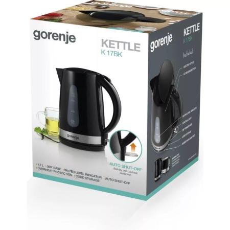 Электрочайники и термопоты Gorenje K17BK [K17BK, 685815]