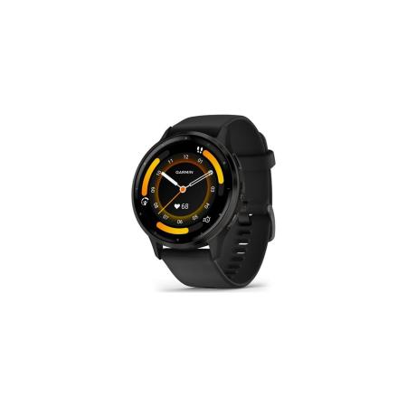 Умные часы и браслеты Garmin Venu 3 (черный, с силиконовым ремешком) [010-02784-01]