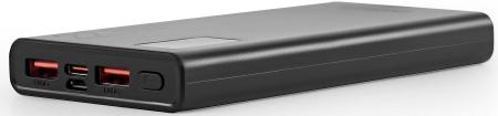 Портативные зарядные устройства Digma DGPF10A 10000mAh (черный) [DGPF10A22PBK, 1928758]