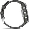 Умные часы и браслеты Garmin Fenix 8 43мм (серебристый, белый ремешок) [010-02903-00]