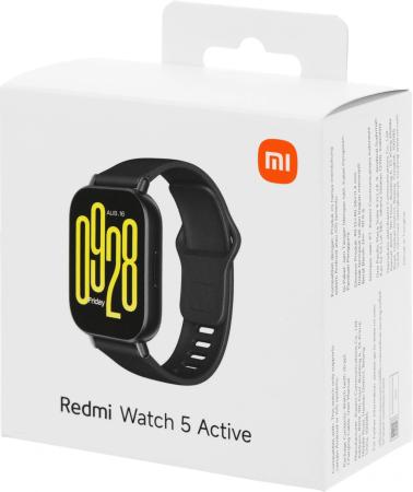 Умные часы и браслеты Xiaomi Redmi Watch 5 Active (черный, международная версия) [BHR8784GL]