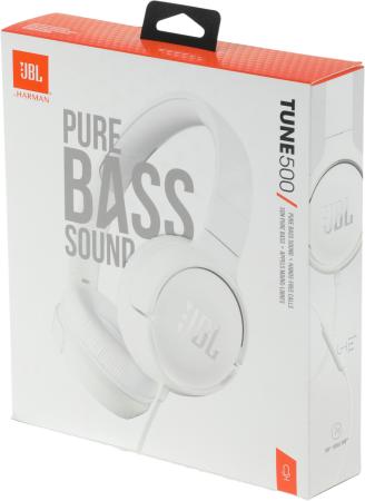 Наушники и гарнитуры JBL Tune 500 (белый) [JBLT500WHT]