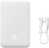 Портативные зарядные устройства Baseus Magnetic Mini Wireless Fast Charge Power Bank 20W 20000mAh (белый) [PPCX150002, 6932172628796]