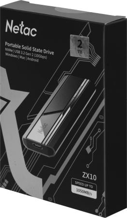 Внешние накопители Netac ZX10 2TB NT01ZX10-002T-32BK [NT01ZX10-002T-32BK]