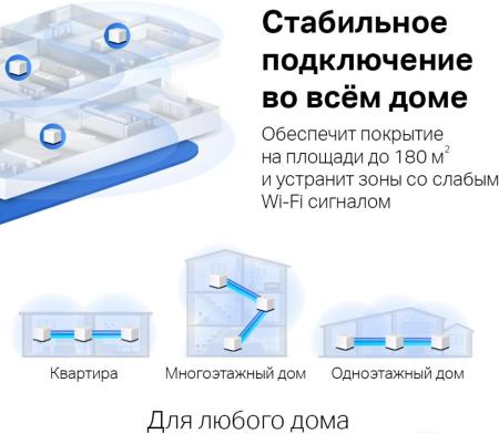 Беспроводные маршрутизаторы Mercusys Halo H50G (3 шт) [Halo H50G(3-pack)]