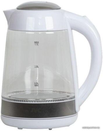 Электрочайники и термопоты JVC JK-KE1705 (белый/серебристый) [JK-KE1705 white]