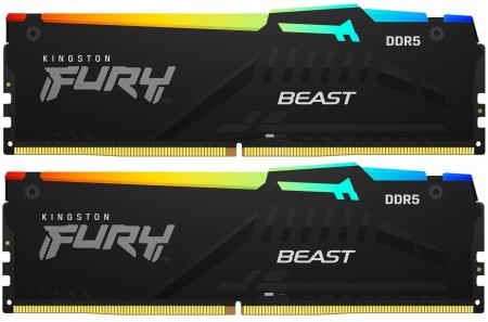 Оперативная память Kingston FURY Beast RGB 2x8ГБ DDR5 6000 МГц KF560C36BBEAK2-16 [KF560C36BBEAK2-16]