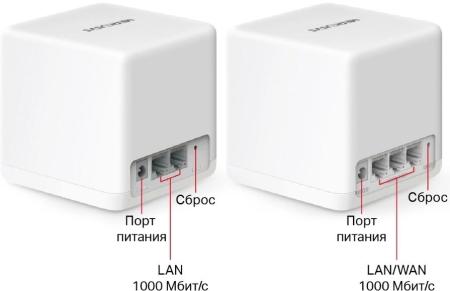 Беспроводные маршрутизаторы Mercusys Halo H60X (2 шт) [Halo H60X(2-pack)]