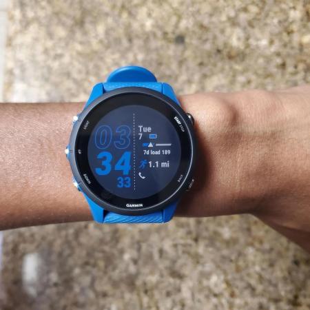 Умные часы и браслеты Garmin Forerunner 255 (темно-синий/черный) [010-02641-11]