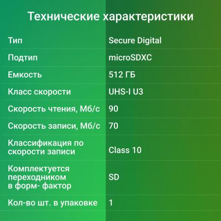 Карты памяти Digma MicroSDXC Class 10 Card30 DGFCA512A03 [DGFCA512A03]