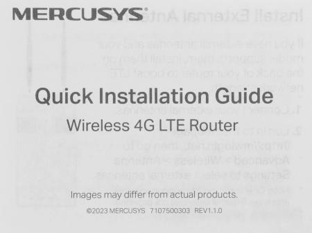 Беспроводные маршрутизаторы Mercusys MB112-4G