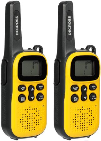 Портативные радиостанции Decross DC43 (2шт, желтый)