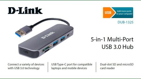 USB-хабы и док-станции D-Link DUB-1325/A2A
