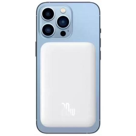 Портативные зарядные устройства Baseus Magnetic Wireless PPCX020002 6000mAh (белый) [PPCX020002]