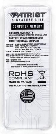 Оперативная память Patriot Signature Line 32ГБ DDR5 SODIMM 4800 МГц PSD532G48002S [PSD532G48002S]