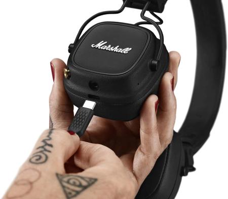 Наушники и гарнитуры Marshall Major IV (черный) [Major IV Black]