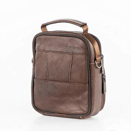 Женские и мужские сумки Poshete 252-1001-1-DBW (темно-коричневый) [252-1001-1-DBW]