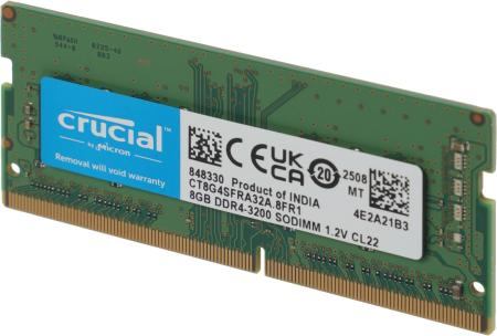 Оперативная память Crucial 8GB DDR4 SODIMM PC4-25600 CT8G4SFRA32A [CT8G4SFRA32A]