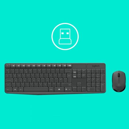 Наборы периферии Logitech MK235 Wireless Keyboard and Mouse [920-007948] [920-007948]